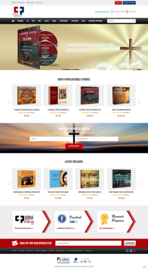 Web Design by pb for Catholic Productions | Design: #9210346