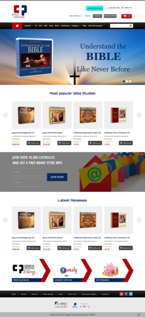 Web Design by pb for Catholic Productions | Design: #9219266