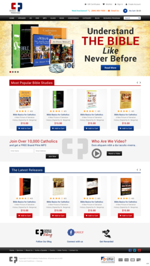 Web Design by pb for Catholic Productions | Design: #9219267