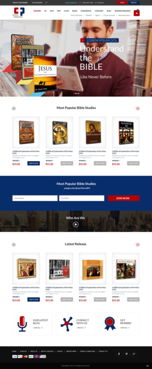 Web Design by pb for Catholic Productions | Design: #9219268
