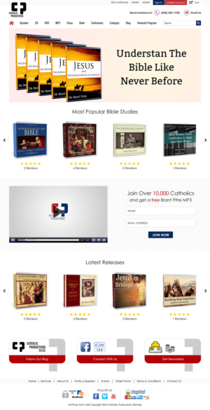 Web Design by Sbss for Catholic Productions | Design: #9177605