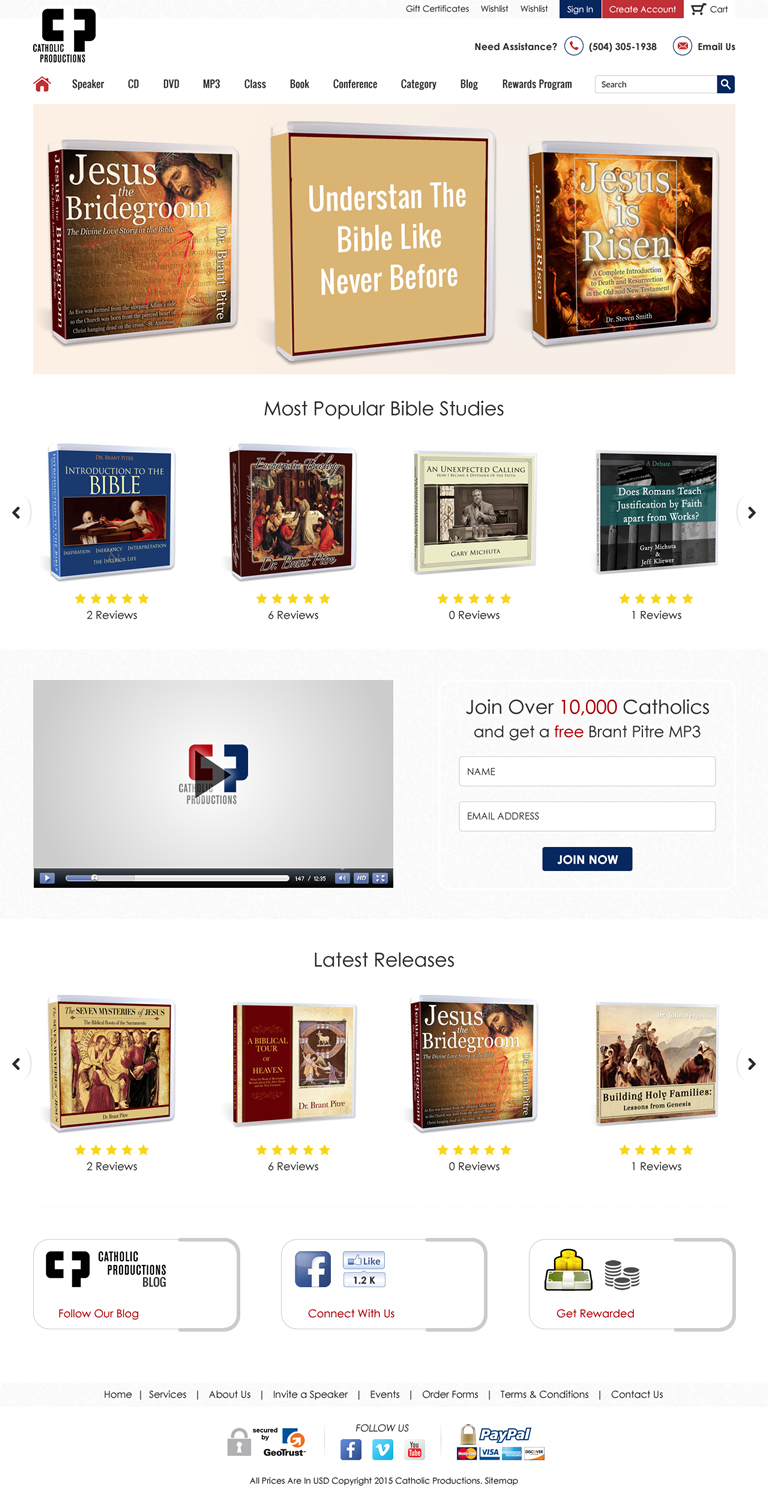 Web Design by Sbss for Catholic Productions | Design #9177606