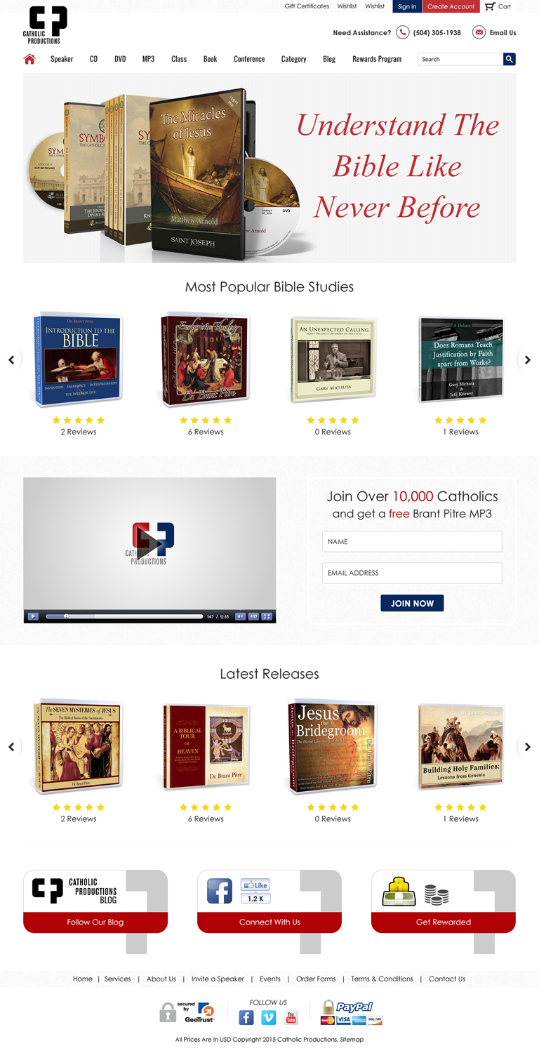 Web Design by Sbss for Catholic Productions | Design #9177607