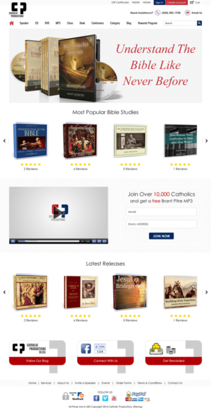Web Design by Sbss for Catholic Productions | Design: #9177607