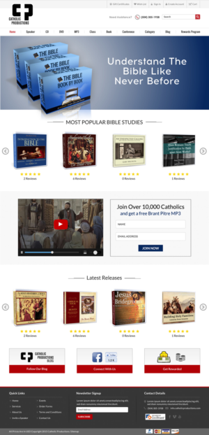 Web Design by Sbss for Catholic Productions | Design: #9182922