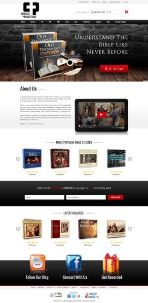 Web Design by Sbss for Catholic Productions | Design: #9184588