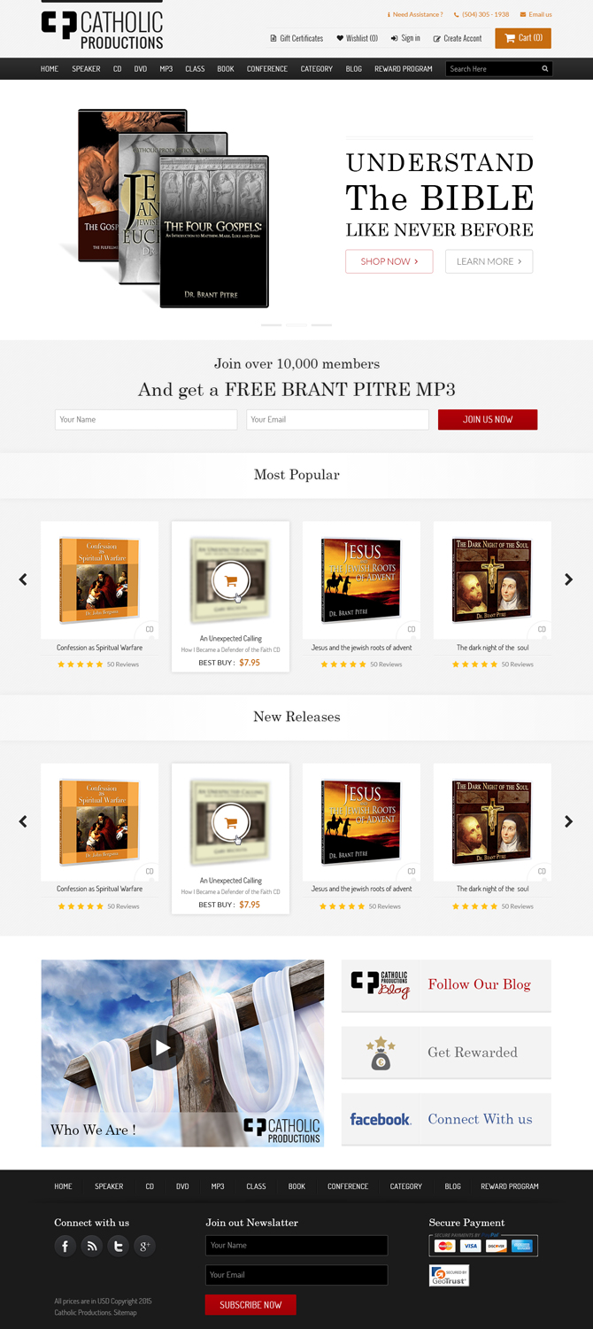 Web Design by HnA Design Studio for Catholic Productions | Design: #9342710
