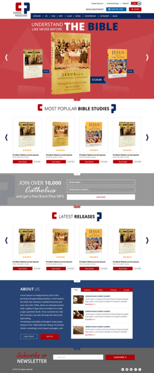 Web Design by MAI for Catholic Productions | Design: #9201977