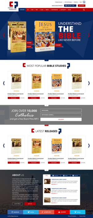 Web Design by MAI for Catholic Productions | Design: #9203154