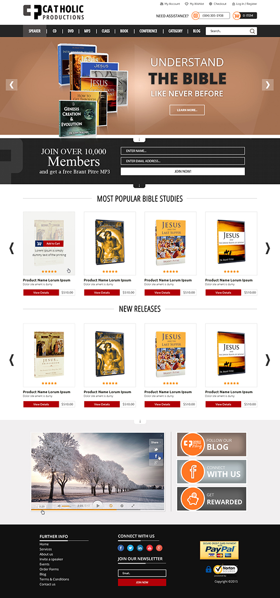 Web Design by MAI for Catholic Productions | Design #9221590