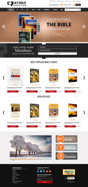Web Design by MAI for Catholic Productions | Design: #9221590
