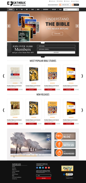 Web Design by MAI for Catholic Productions | Design: #9221628