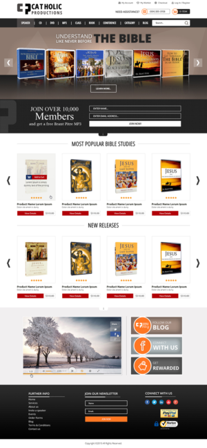 Web Design by MAI for Catholic Productions | Design: #9222718