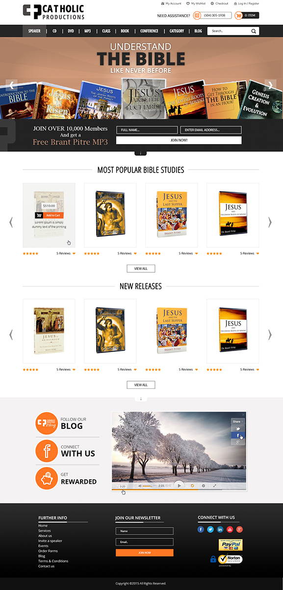 Web Design by MAI for Catholic Productions | Design #9231317