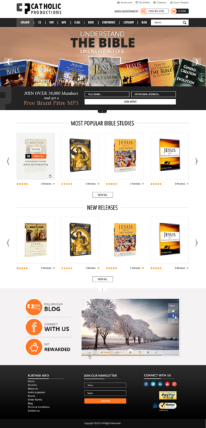 Web Design by MAI for Catholic Productions | Design: #9231317