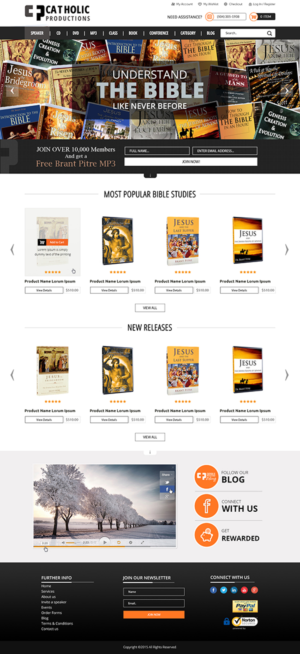Web Design by MAI for Catholic Productions | Design: #9231426