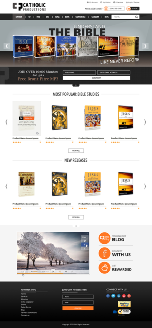 Web Design by MAI for Catholic Productions | Design: #9231497