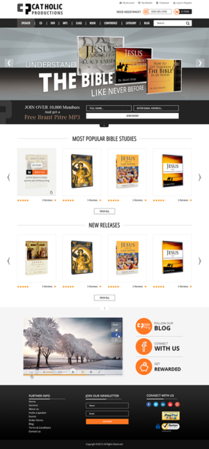 Web Design by MAI for Catholic Productions | Design: #9231507