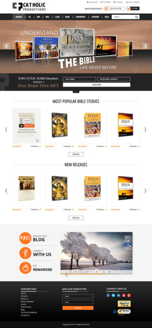 Web Design by MAI for Catholic Productions | Design: #9231549