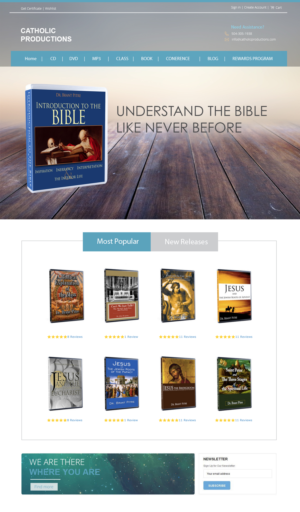 Web Design by hassanqureshi93 for Catholic Productions | Design #9335868