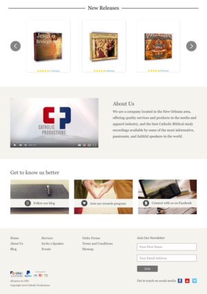 Web Design by richardkchu for Catholic Productions | Design: #9313962