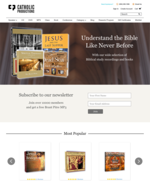 Web Design by richardkchu for Catholic Productions | Design: #9313963