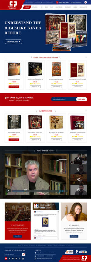 Web Design by Creative Usha for Catholic Productions | Design: #9221231