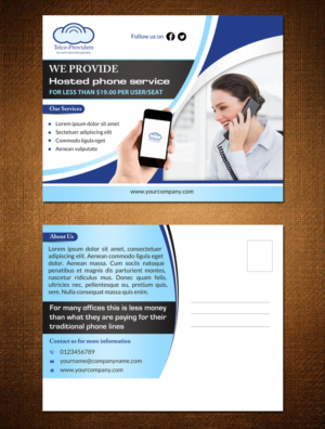 Postcard Design by debdesign for Telco-Providers | Design: #9174807