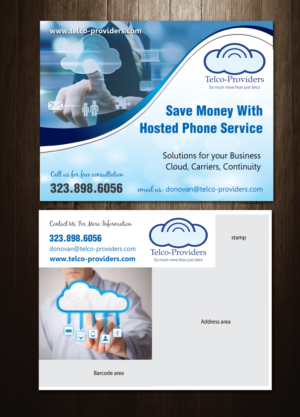 Postcard Design by meet007 for Telco-Providers | Design: #9180540