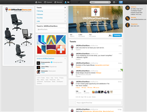 Twitter Design by nisarzenith for UK Office Chair Store | Design: #2061624