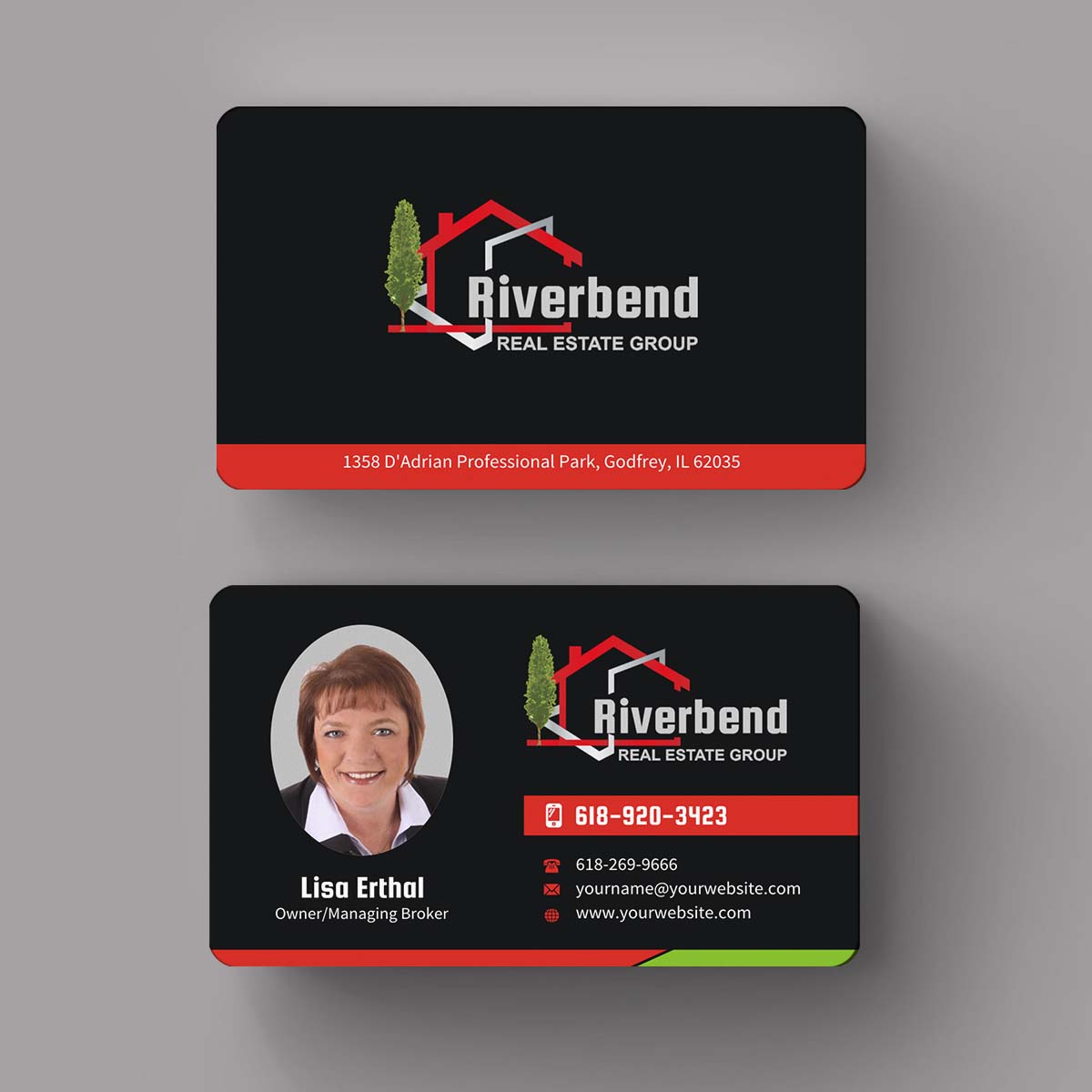 Diseño de Tarjeta de Presentación por INDIAN_Ashok para Riverbend Real Estate Group | Diseño #9178268