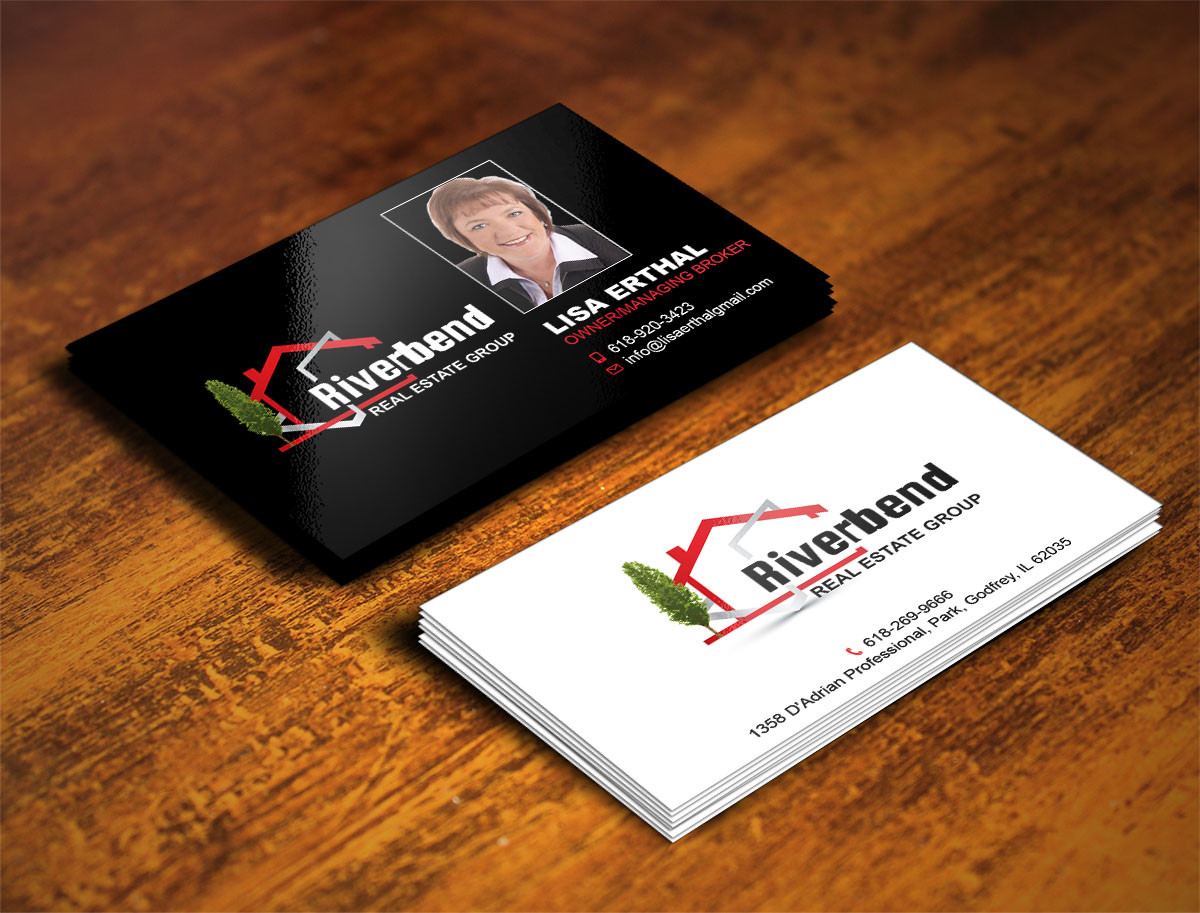 Diseño de Tarjeta de Presentación por Verified artistry (Design garden) para Riverbend Real Estate Group | Diseño #9184743
