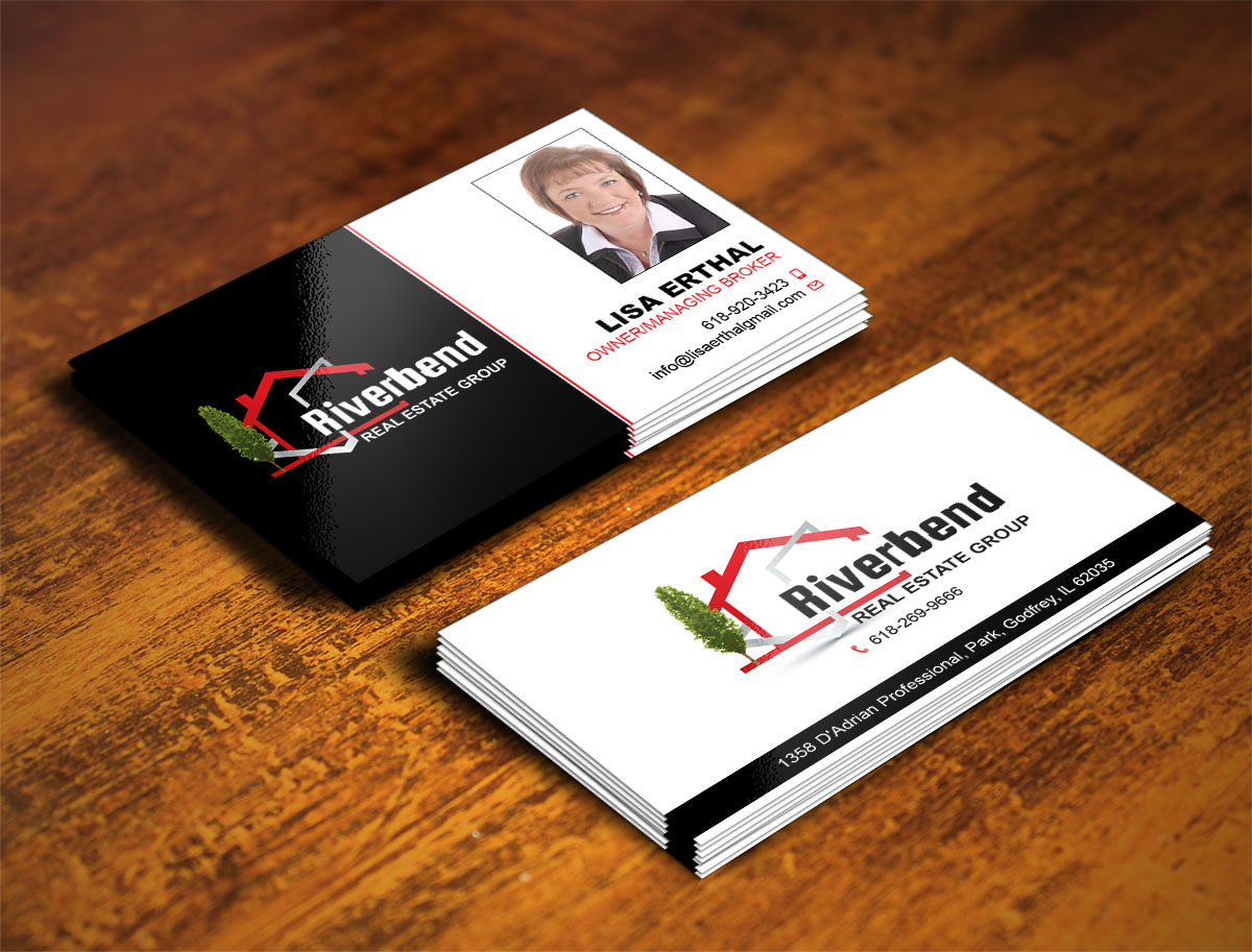 Diseño de Tarjeta de Presentación por Verified artistry (Design garden) para Riverbend Real Estate Group | Diseño #9184744