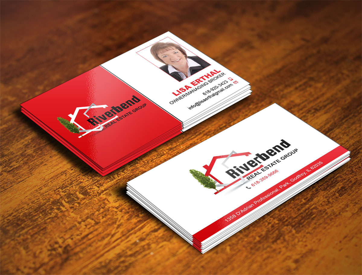 Diseño de Tarjeta de Presentación por Verified artistry (Design garden) para Riverbend Real Estate Group | Diseño #9184745