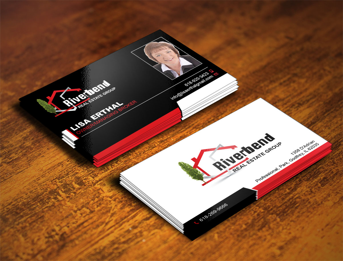 Diseño de Tarjeta de Presentación por Verified artistry (Design garden) para Riverbend Real Estate Group | Diseño #9184746