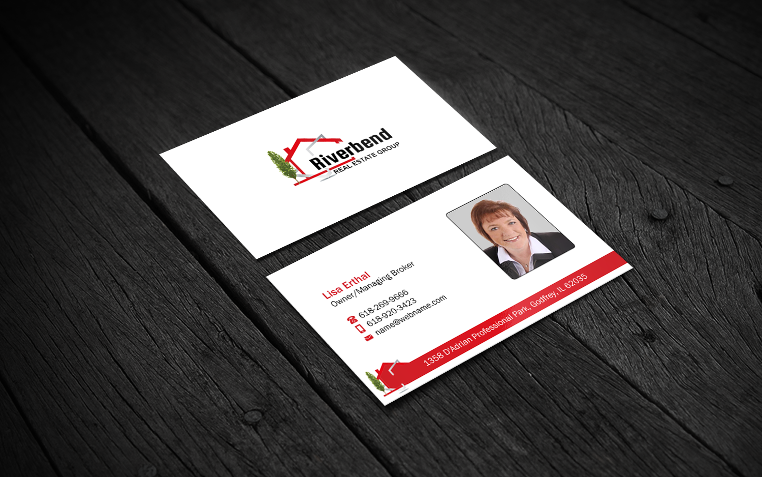 Diseño de Tarjeta de Presentación por Brand aid para Riverbend Real Estate Group | Diseño #9185176