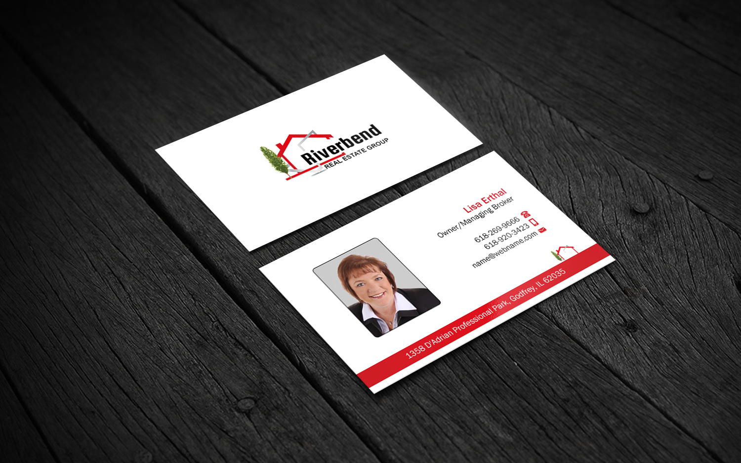 Diseño de Tarjeta de Presentación por Brand aid para Riverbend Real Estate Group | Diseño #9185179