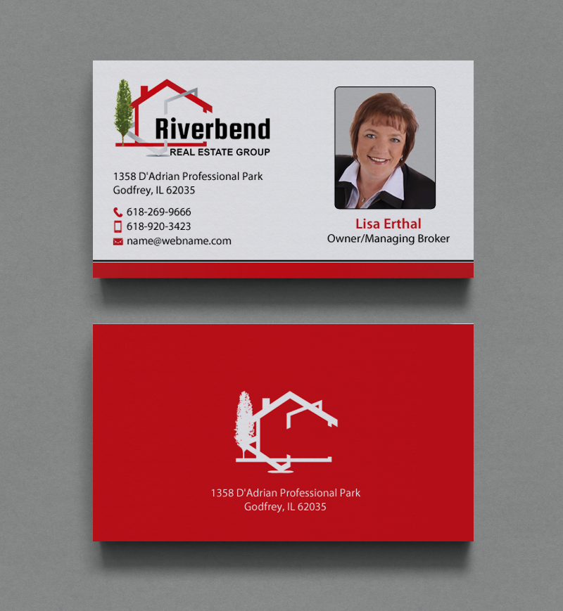 Modern, Colorful, Real Estate Agent Business Card Design for Riverbend