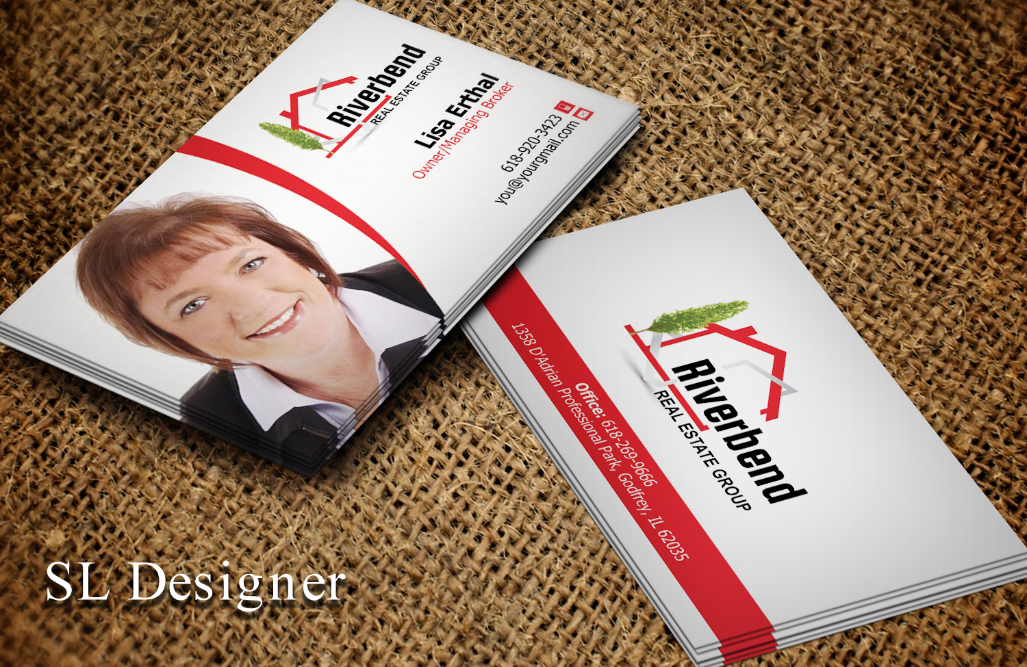 Diseño de Tarjeta de Presentación por SL Designer para Riverbend Real Estate Group | Diseño #9178452