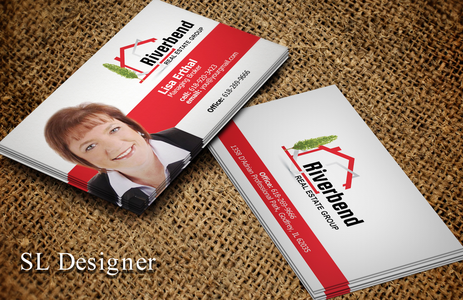 Diseño de Tarjeta de Presentación por SL Designer para Riverbend Real Estate Group | Diseño #9178462
