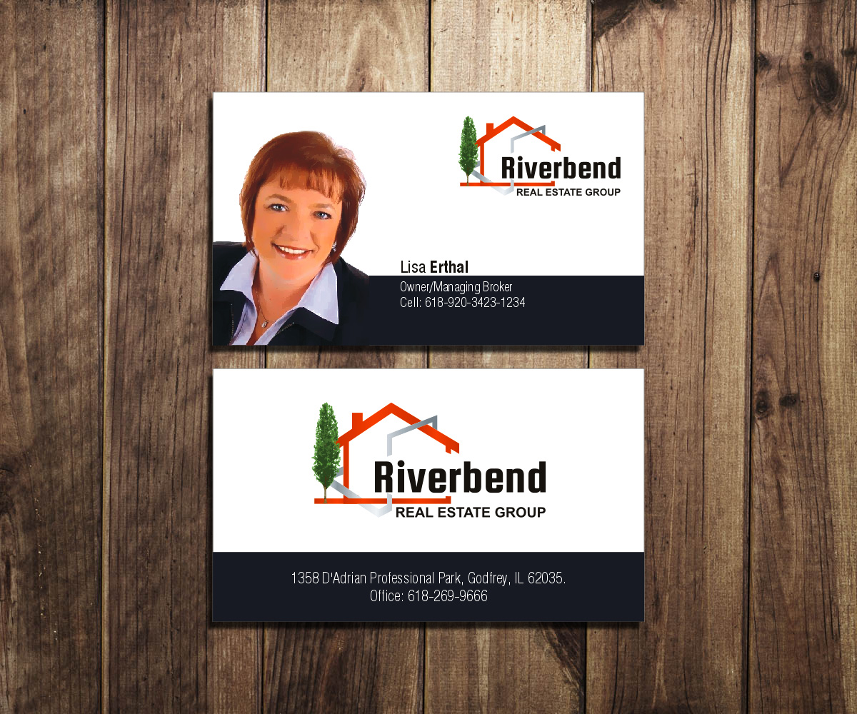 Diseño de Tarjeta de Presentación por DZINO para Riverbend Real Estate Group | Diseño #9178076
