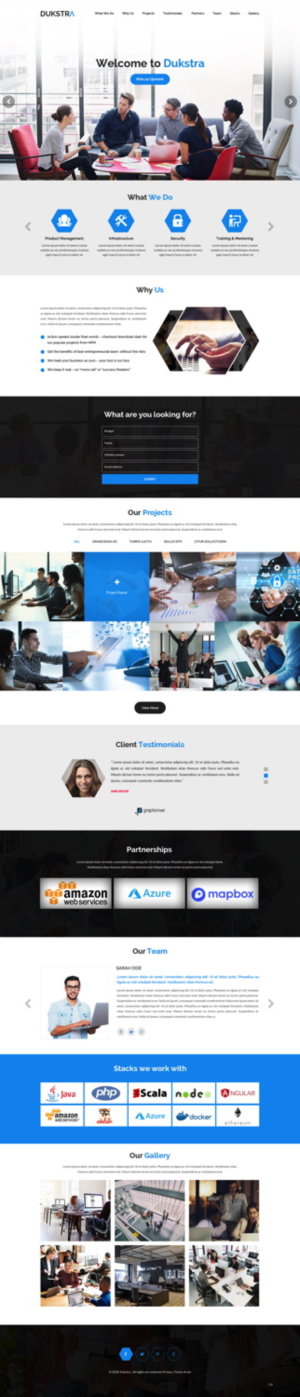 Web Design par pb pour Dukstra Technologies (Pty) Ltd | Design : #17907239