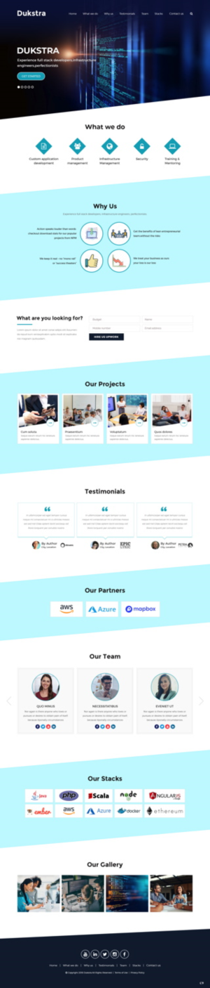 Web Design par pb pour Dukstra Technologies (Pty) Ltd | Design : #17907240