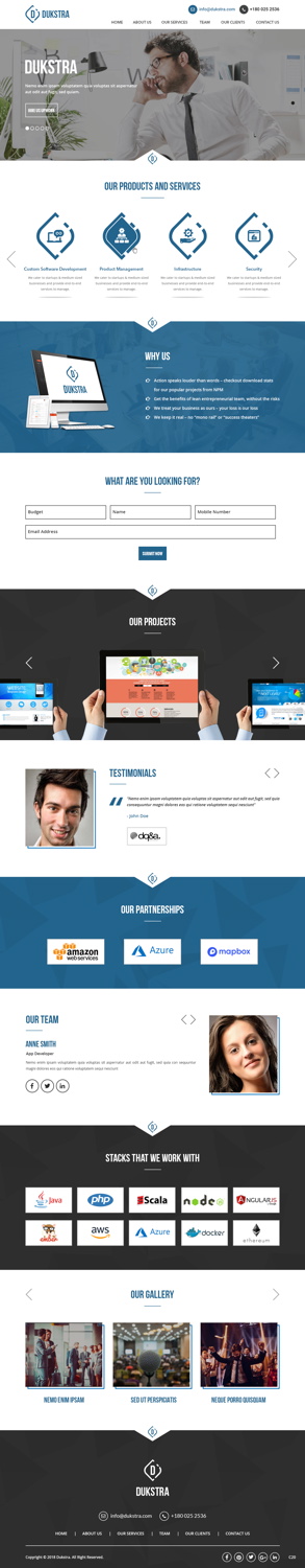 Diseño Web por pb para Dukstra Technologies (Pty) Ltd | Diseño #17907241