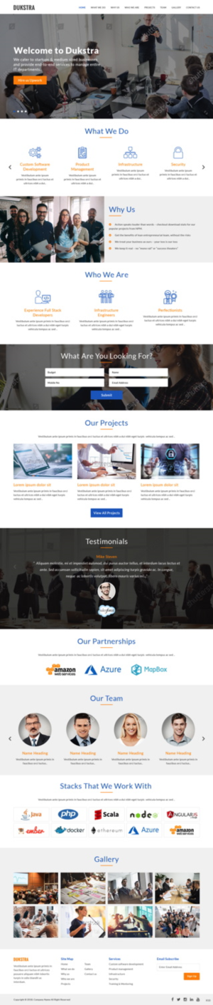 Web Design par pb pour Dukstra Technologies (Pty) Ltd | Design : #17907247