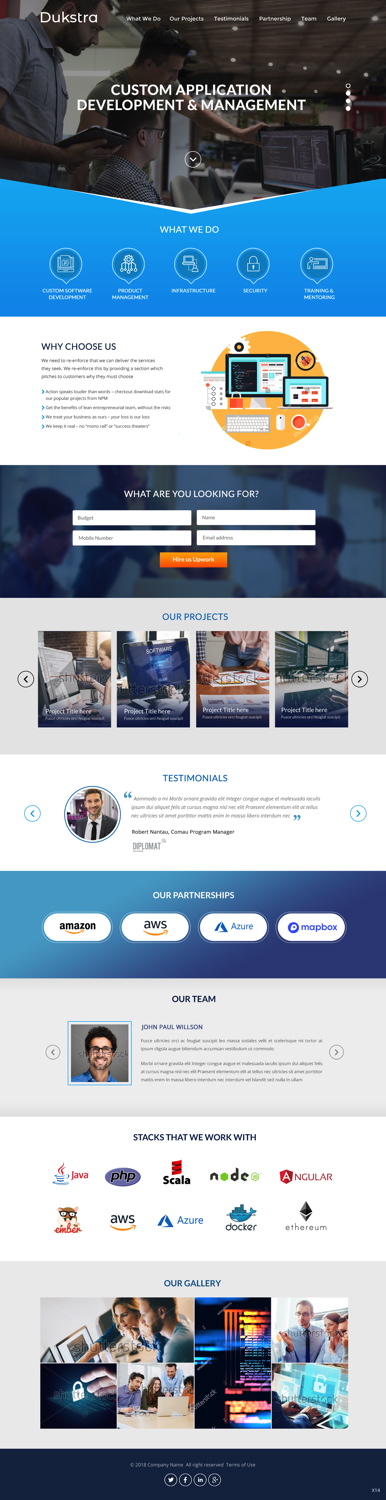 Diseño Web por pb para Dukstra Technologies (Pty) Ltd | Diseño #17907248