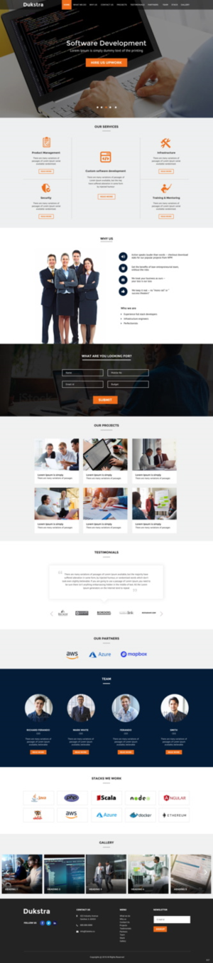 Web Design par pb pour Dukstra Technologies (Pty) Ltd | Design : #17907249