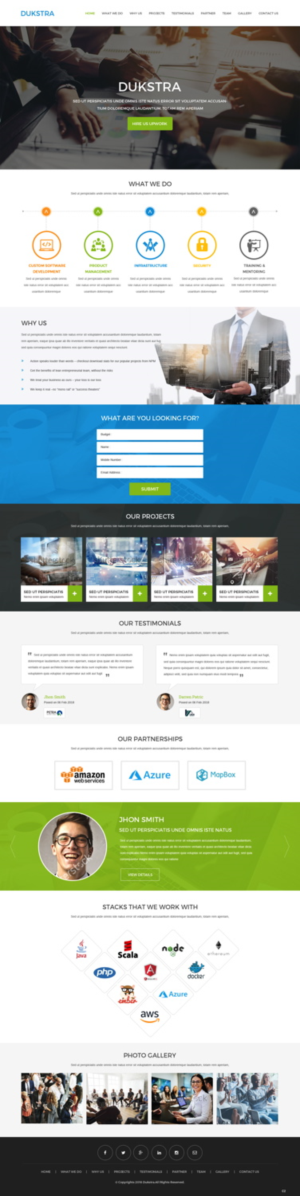 Web Design par pb pour Dukstra Technologies (Pty) Ltd | Design : #17916041