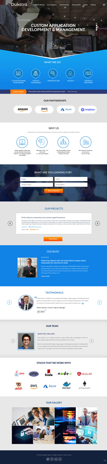 Web Design by pb for Dukstra Technologies (Pty) Ltd | Design #18061117