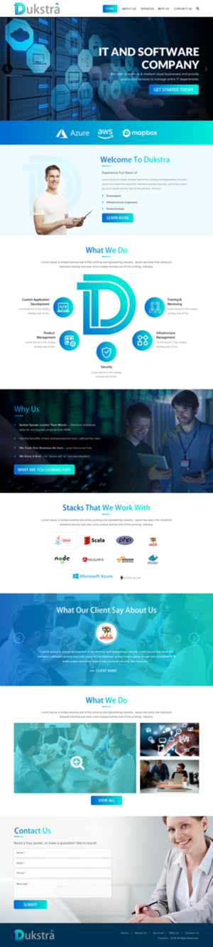 Web Design by rightway for Dukstra Technologies (Pty) Ltd | Design: #17918976